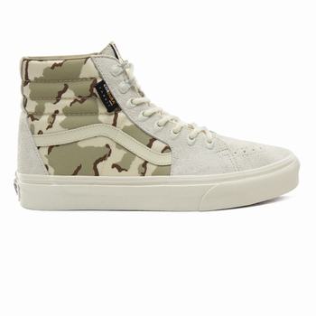 Férfi Vans Cordura Sk8-Hi Magasszárú Cipő VA3120567 Fehér/Camo